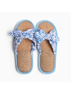 Тапочки женские с открытым носом Smile of Milady, размер 36-37, голубые - Фото 3