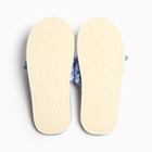 Тапочки женские с открытым носом Smile of Milady, размер 36-37, голубые - Фото 7