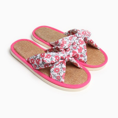 Тапочки женские с открытым носом Smile of Milady, размер 40-41