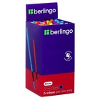 Ручка шариковая Berlingo "Tribase grip color zone", 0,7 мм,грип, синяя, микс - Фото 6