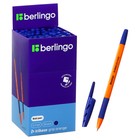 Ручка шариковая Berlingo "Tribase grip orange", 0,7 мм, грип,синяя - Фото 1