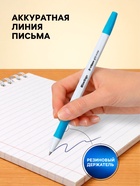 Ручка шариковая Berlingo. Tribase grip show, синий стержень, узел 0.7 мм, резиновый упор, МИКС - Фото 2