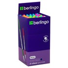Ручка шариковая Berlingo "Tribase grip show", 0,7 мм, грип, синяя, микс - Фото 6