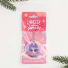 Брелок с фонариком «Счастья в новом году», 5 х 5 см - фото 24480049