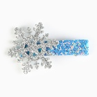Заколка для волос новогодняя «Маленькой принцессе», снежинка, 6,5 х 3,5 см - Фото 3