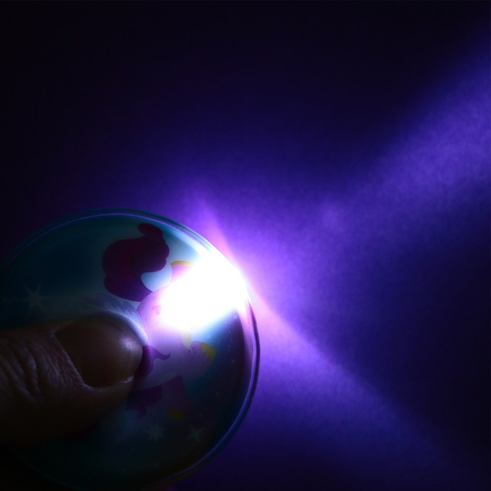 Брелок с фонариком "Единорожек", 5 х 5 см 9550400