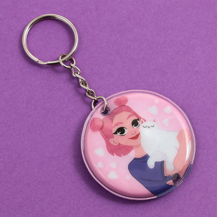 Брелок с фонариком "Котик покажет твой путь", 5 х 5 см 9550401