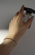 Браслет со стразами «Лёд» 1 ряд, цвет радужный в золоте, 7 см - фото 31108708