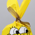 Пакет подарочный полиэтиленовый, жёлтый с ушками, 13×23 см - Фото 3