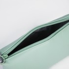 Косметичка на молнии, с подкладом, цвет зелёный - фото 22412605