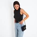 Сумка женская, 18*3*13, отд на клапане, длин ремень, черный - фото 806524480 Сумка женская, 18*3*13, отд на клапане, длин ремень, черный - фото 806524480