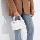 Сумка женская, 21*12*15, отд на молнии, стропа, стежка белый - фото 808954915