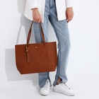 Сумка женская на магните, цвет коричневый - фото 43271192