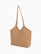 Сумка-шопер женская на магните, размер 30×9×29 см, бежевая - Фото 4