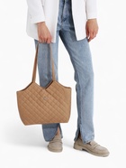 Сумка-шопер женская на магните, размер 30×9×29 см, бежевая - Фото 9