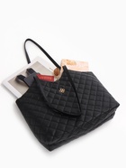 Сумка-шопер женская на магните, размер 30×9×29 см, чёрная - Фото 8