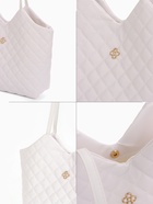 Сумка женская на магните, цвет белый - Фото 3