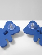 Серьги пластик «Мишки» со смайликами, цвет синий - Фото 3