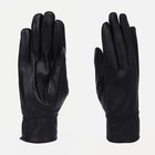 Перчатки женские, безразмерные, с утеплителем, цвет чёрный - фото 301652937
