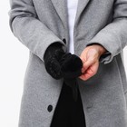 Перчатки мужские, безразмерные, с утеплителем, цвет чёрный 9712483