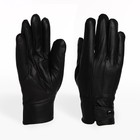Перчатки мужские, безразмерные, с утеплителем, цвет чёрный - фото 1526924
