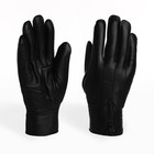 Перчатки мужские, безразмерные, с утеплителем, цвет чёрный - фото 319661562