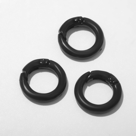 Карабин «Кольцо» d=1,8 см (набор 3 шт.), цвет чёрный