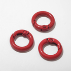 Карабин «Кольцо» d=2 см (набор 3 шт.), цвет красный - фото 319661645