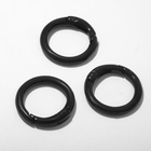 Карабин «Кольцо» d=2,5см (набор 3 шт), цвет чёрный - фото 319661653