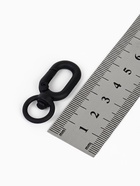 Карабин «Овал» с кольцом 3.8×1.7×0.45 см (набор 3 шт.), матовый чёрный - Фото 3