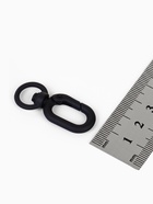 Карабин «Овал» с кольцом 3.8×1.7×0.45 см (набор 3 шт.), матовый чёрный - Фото 4