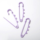 Булавка для подвесок (набор 3 шт.) L=6.5 см, сиреневая - Фото 2