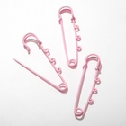 Булавка для подвесок (набор 3 шт.) L=6,5 см, цвет розовый - фото 319661684