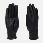 Перчатки женские, безразмерные, с утеплителем, цвет чёрный - фото 319661691