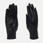 Перчатки женские, безразмерные, с утеплителем, цвет чёрный - фото 319661695