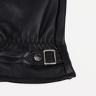 Перчатки мужские, размер 21, с утеплителем, цвет чёрный - Фото 2