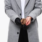 Перчатки мужские, размер 21, с утеплителем, цвет чёрный - Фото 5