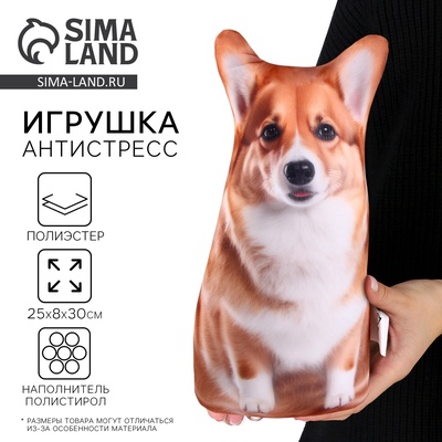 Антистресс игрушка, собака «Корги»