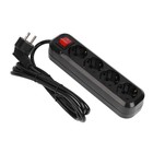 Сетевой фильтр 5bites SP4B-318 4S, 4 розетки, 1.8 м, 16 А, 3х1.5 мм2, с з/к, с выкл., черный - фото 51313455 Сетевой фильтр 5bites SP4B-318 4S, 4 розетки, 1.8 м, 16 А, 3х1.5 мм2, с з/к, с выкл., черный - фото 51313455
