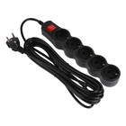 Сетевой фильтр 5bites SP5B-250 5S, 5 розеток, 5 м, 10 А, 3х0.75 мм2, с выкл., черный - фото 51313467 Сетевой фильтр 5bites SP5B-250 5S, 5 розеток, 5 м, 10 А, 3х0.75 мм2, с выкл., черный - фото 51313467