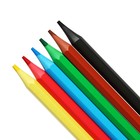 Карандаши цветные пластиковые 6 цветов Гамма "Мультики", заточенные, ПВХ, европодвес 251220210 - фото 7267724