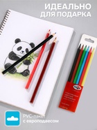 Карандаши цветные пластиковые 6 цветов «Гамма. Мультики», заточенные, ПВХ, европодвес - Фото 2