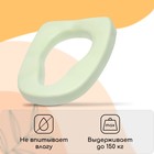 Сиденье анатомической формы для уличного туалета, 41×35 см, пенополиуретан, зелёное - Фото 3