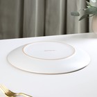 Тарелка керамическая обеденная Доляна «Ваниль», d=27 см, цвет белый - Фото 3