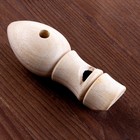 Музыкальная игрушка свисток «Деревянный свисток» 10,5 × 3,8 × 3,8 см - фото 3279249