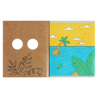 Тетрадь 48 листов в клетку с двойной обложкой, на скрепке, "Прятки", обложка 1 крафтовый картон с вырубкой, обложка 2 мелованная бумага, блок 60 г/м2 - фото 24643327