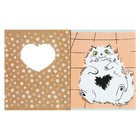 Тетрадь 48 листов в клетку с двойной обложкой, на скрепке, "Прятки", обложка 1 крафтовый картон с вырубкой, обложка 2 мелованная бумага, блок 60 г/м2 - фото 24643318