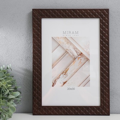 Фоторамка пластик "МИРАМ" 20х30 см, 642747-8, (пластиковый экран)