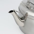 Чайник со свистком из нержавеющей стали, 5 л, цвет хромированный - Фото 4