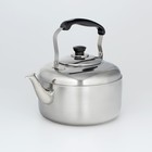 Чайник, 6 л, со свистком, нержавеющая сталь, цвет хромированный - Фото 2